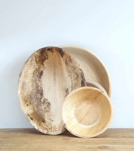 Palm leaf picnic ware