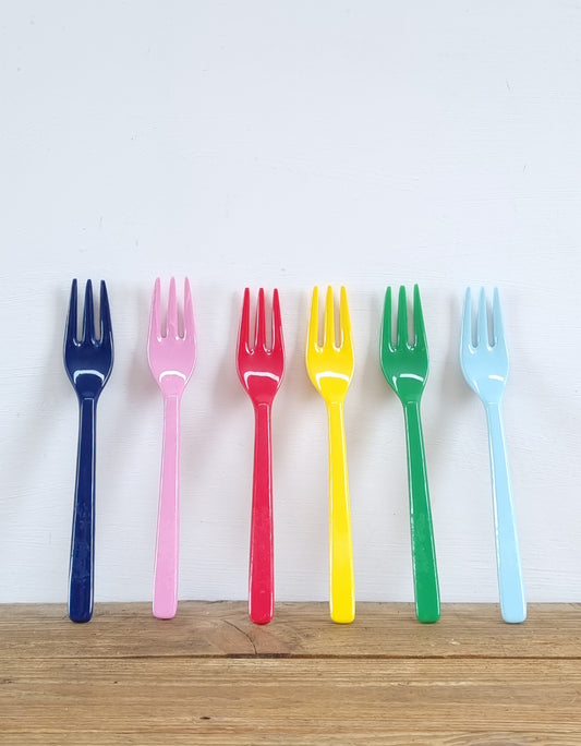 Melamine forks.