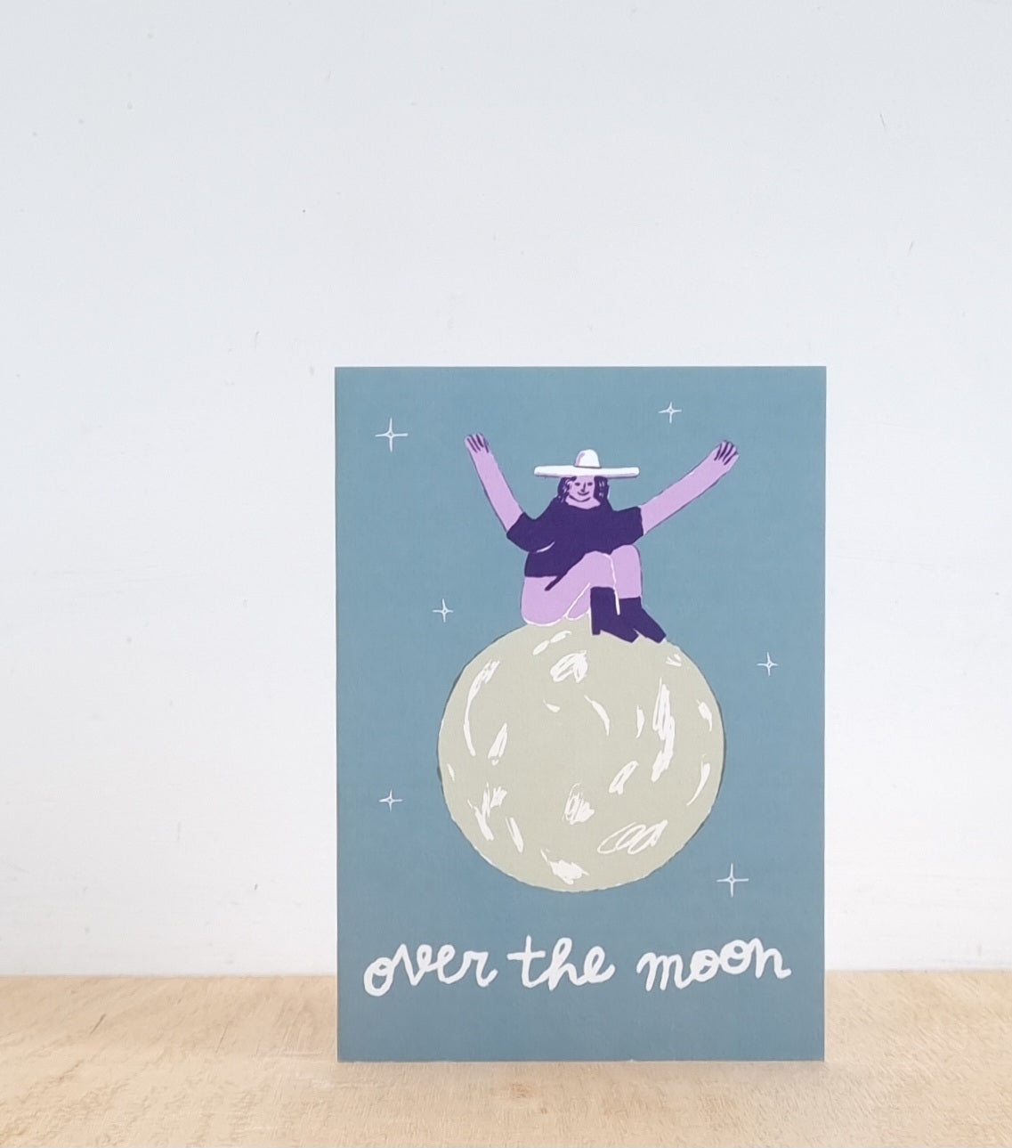 Over the moon card