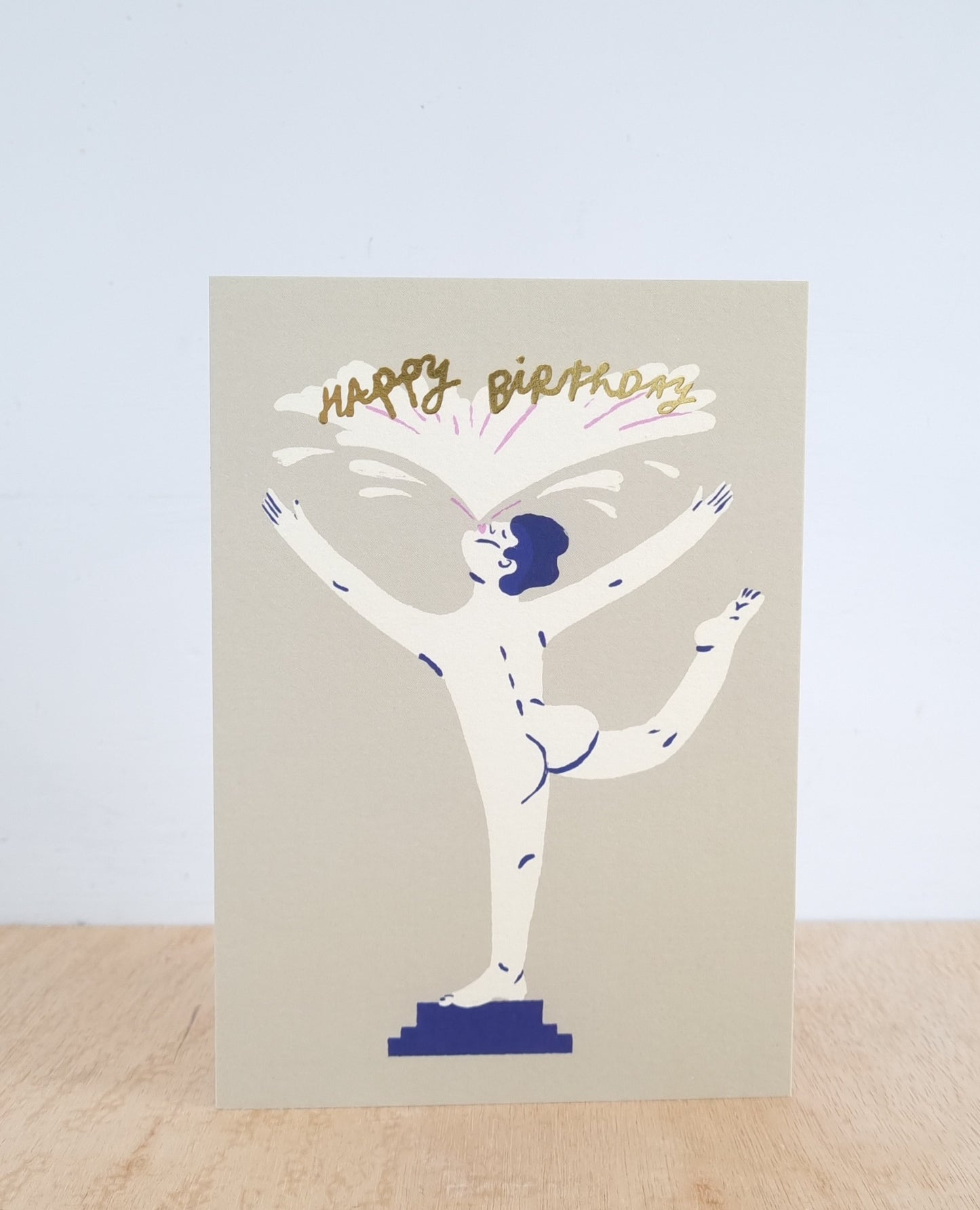 Happy birthday fountain card