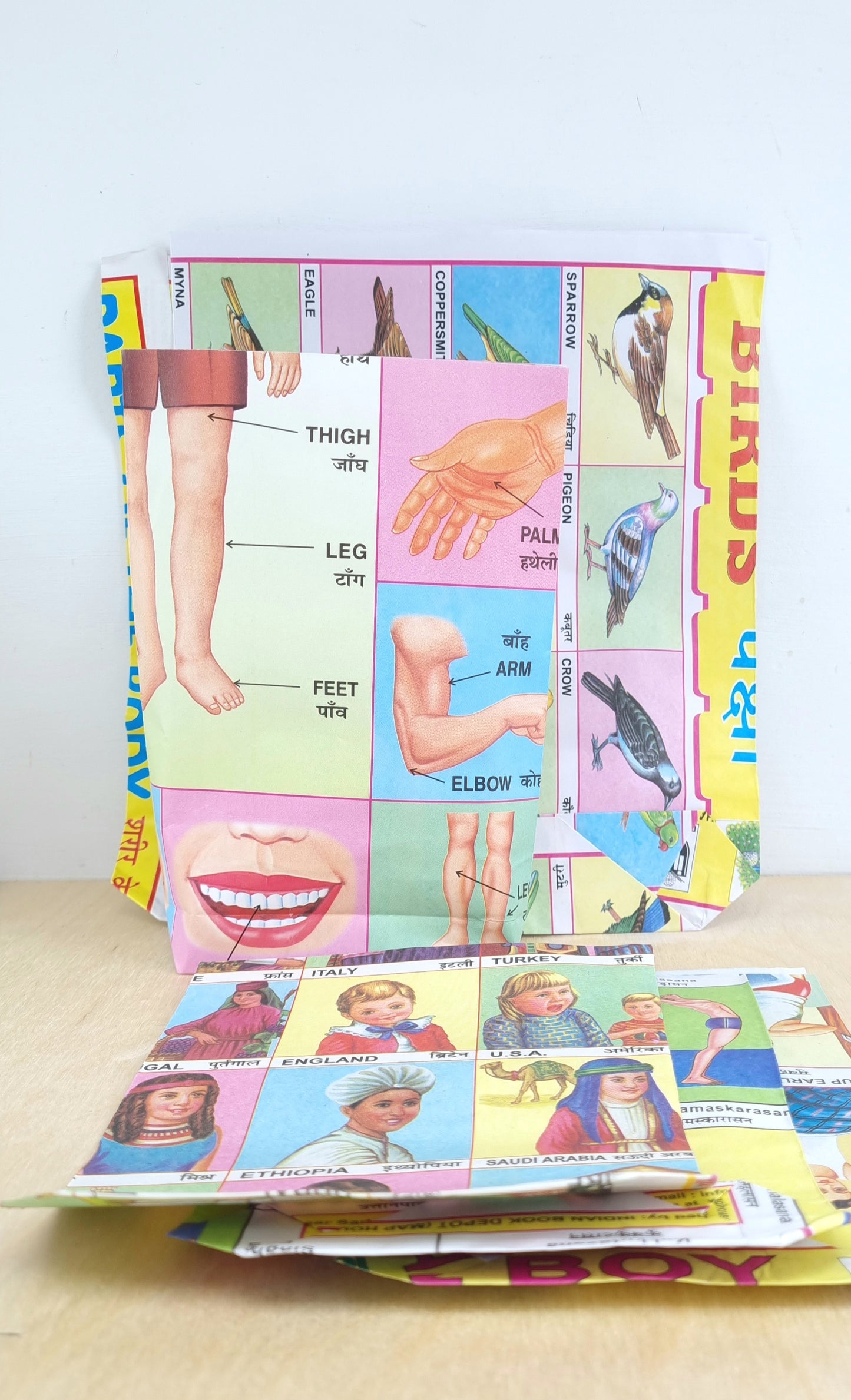 Recycled paper poster bags