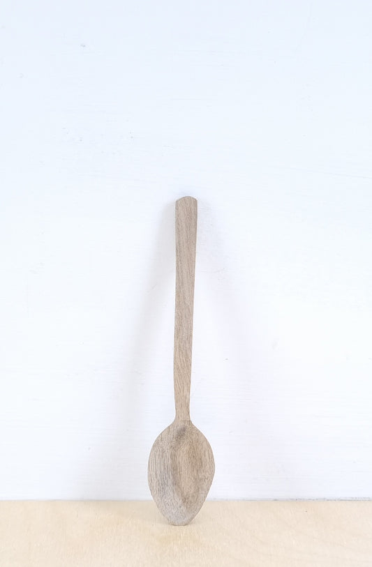 Hand carved walnut teaspoon