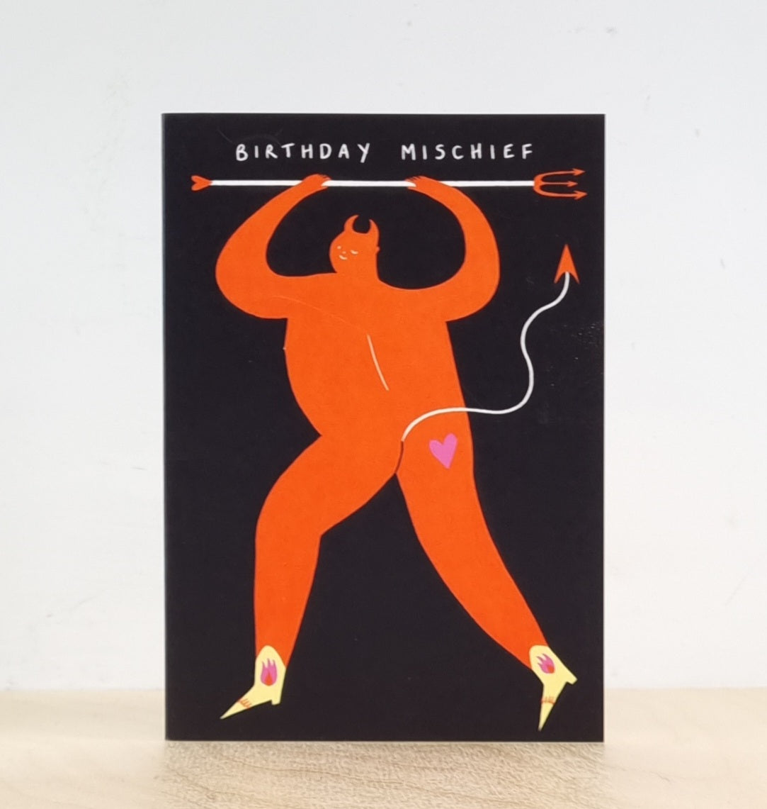 Birthday mischief card