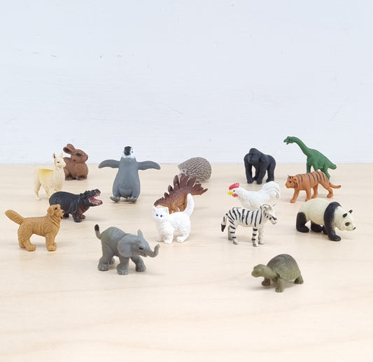 Mini rubber animals