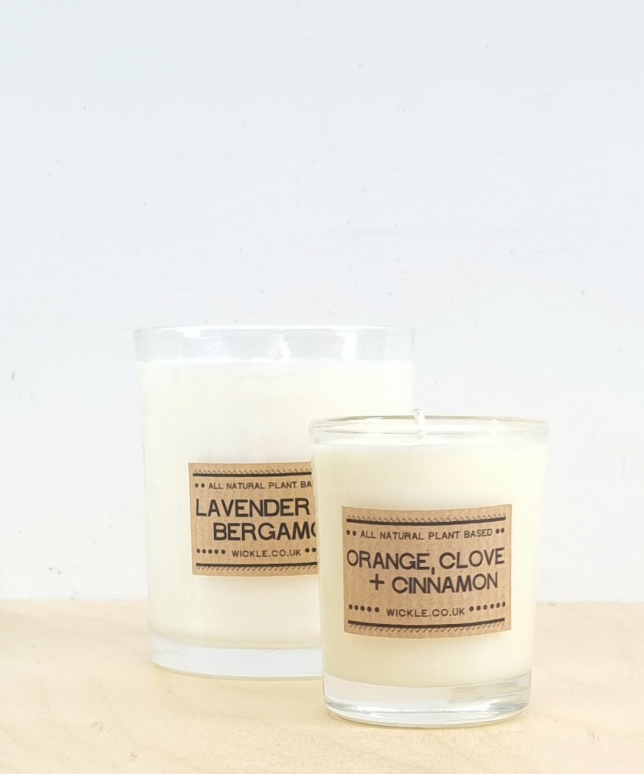 Essential oil scented candle