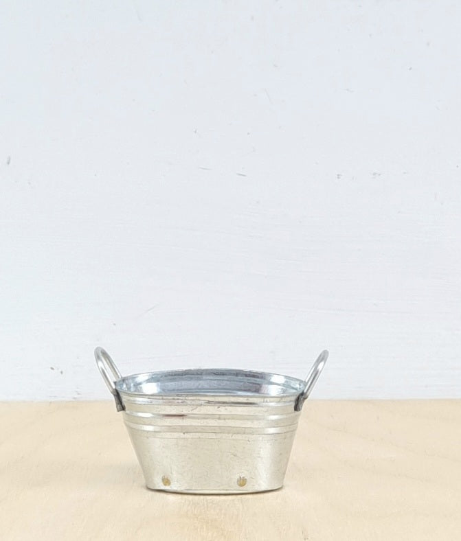 Mini oval galvanized bucket