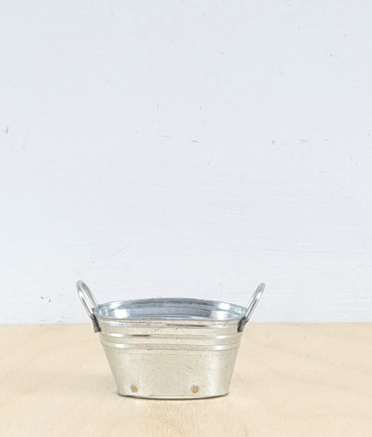 Mini oval galvanized bucket