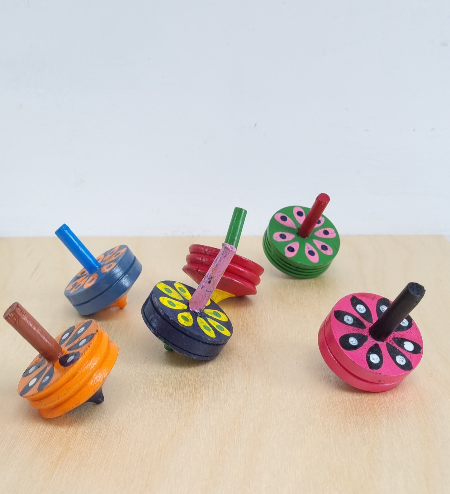 Hand painted spinning top