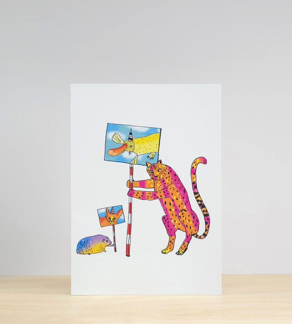 Protest animal card