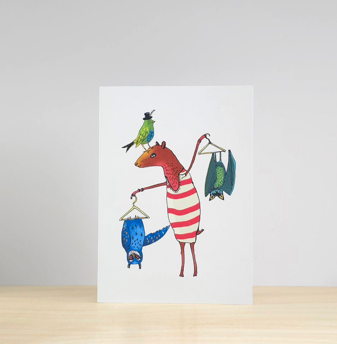 Animal hangers card