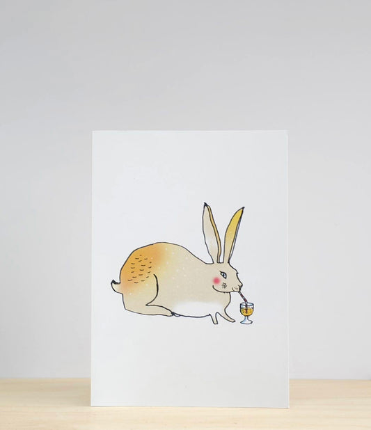 Celebrating bunny card