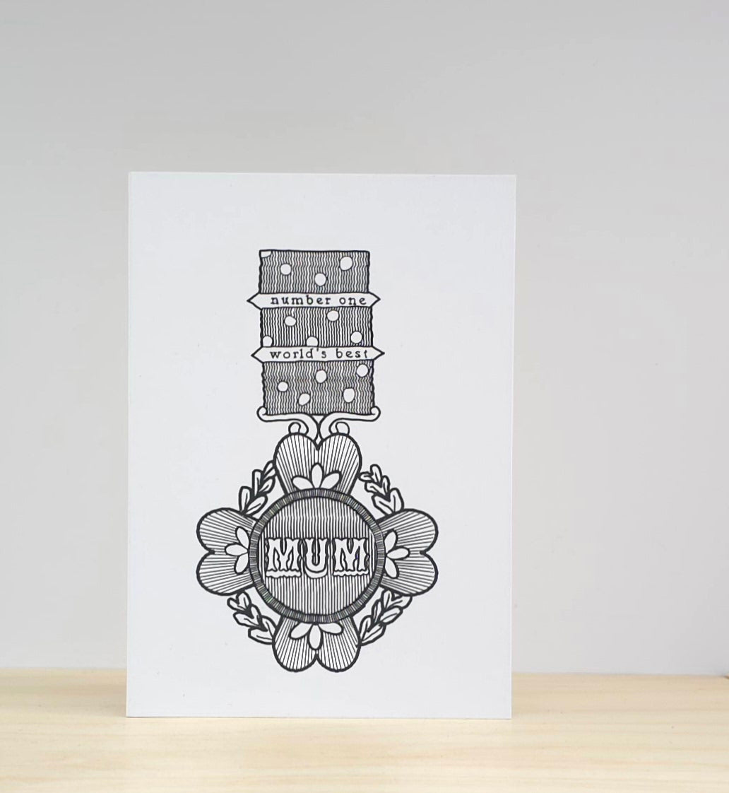 Parent medal card