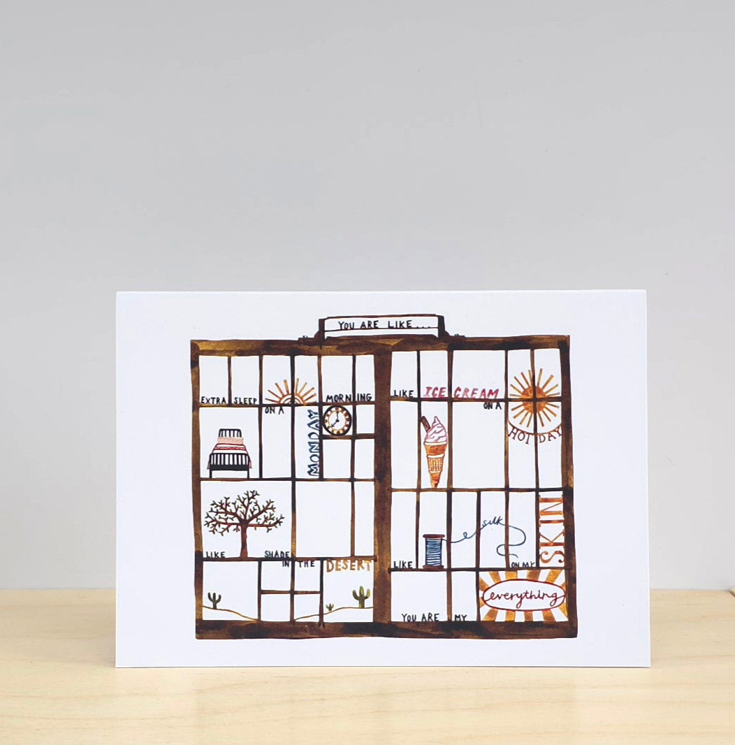Collection drawer card