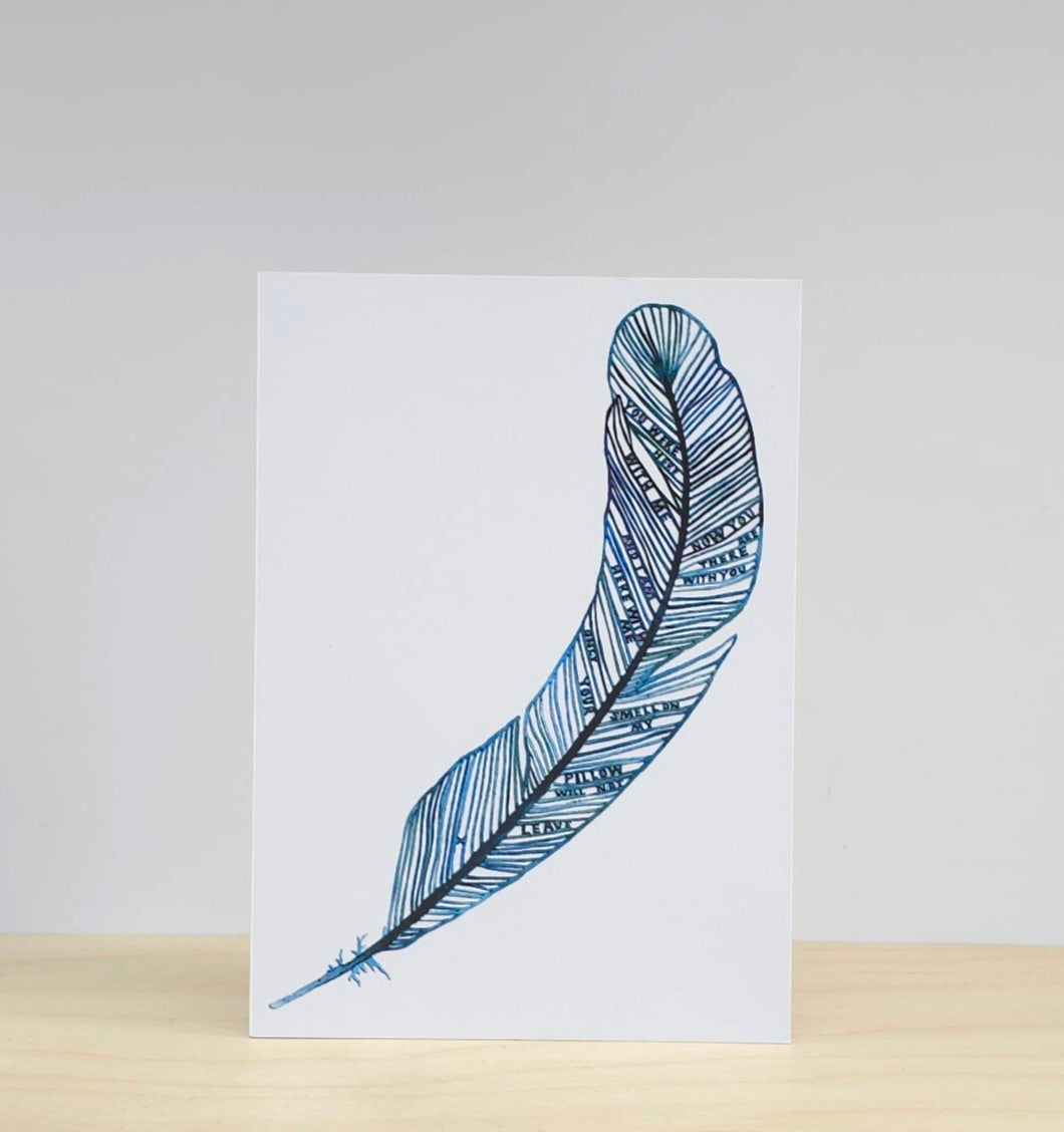 Feather card