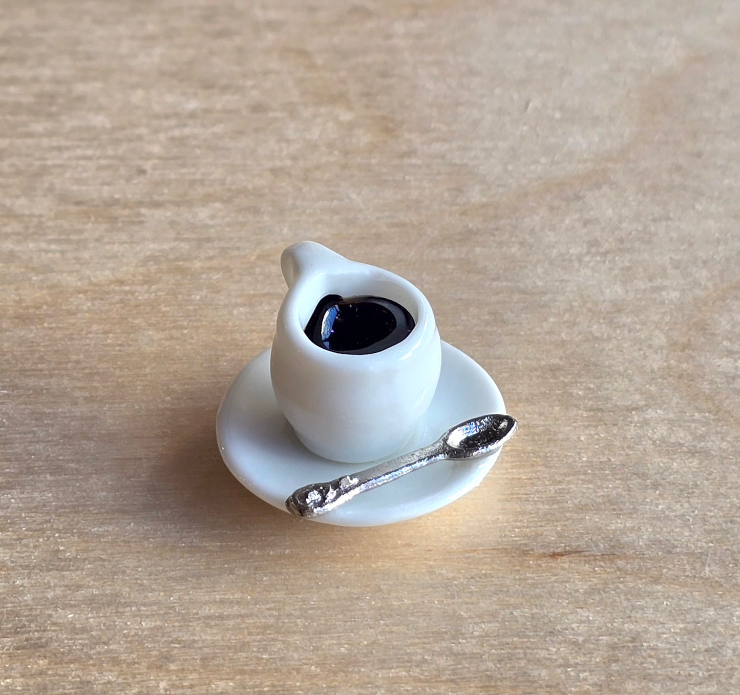 Mini coffee cup and spoon