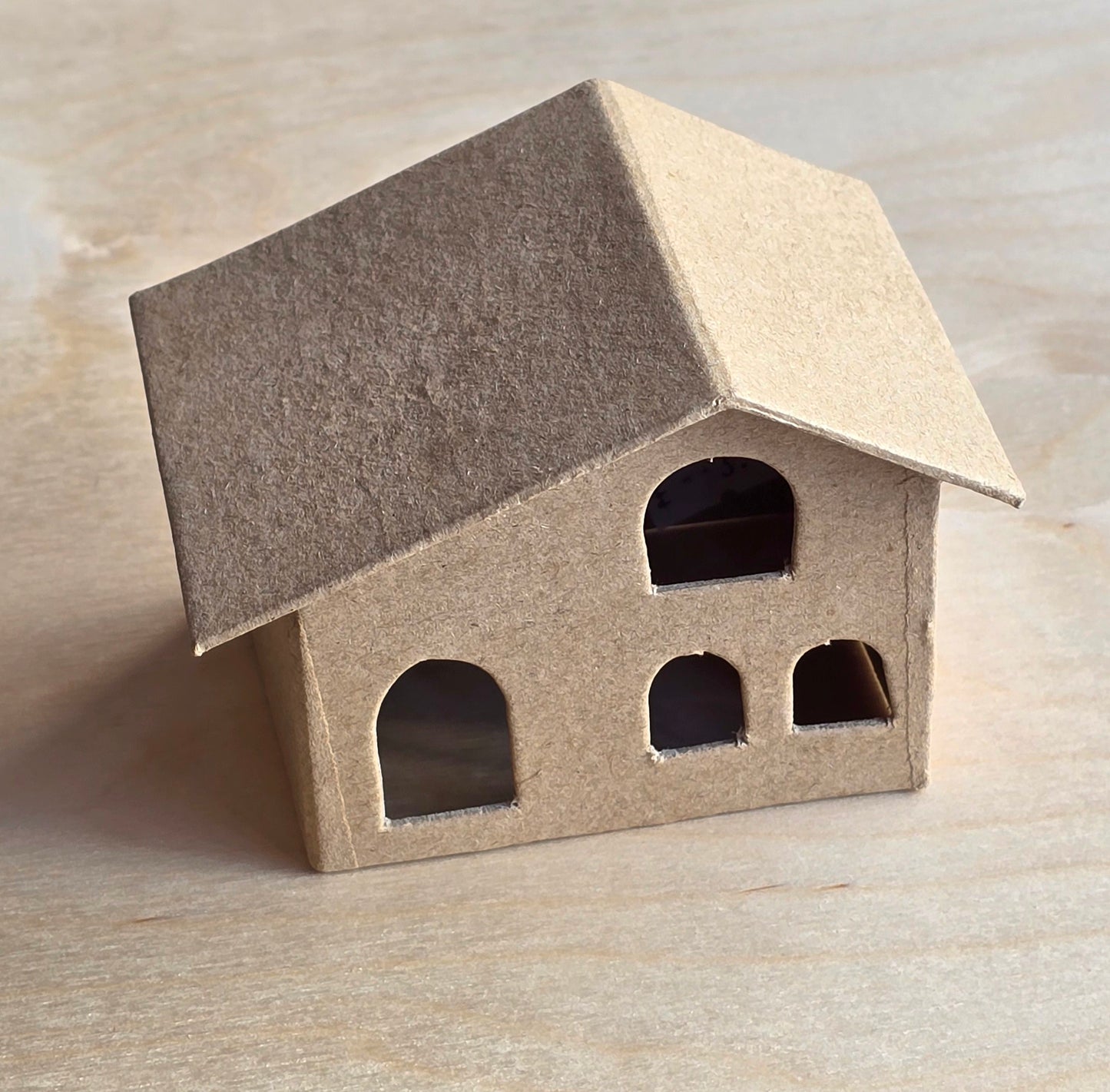 Miniature papermache house