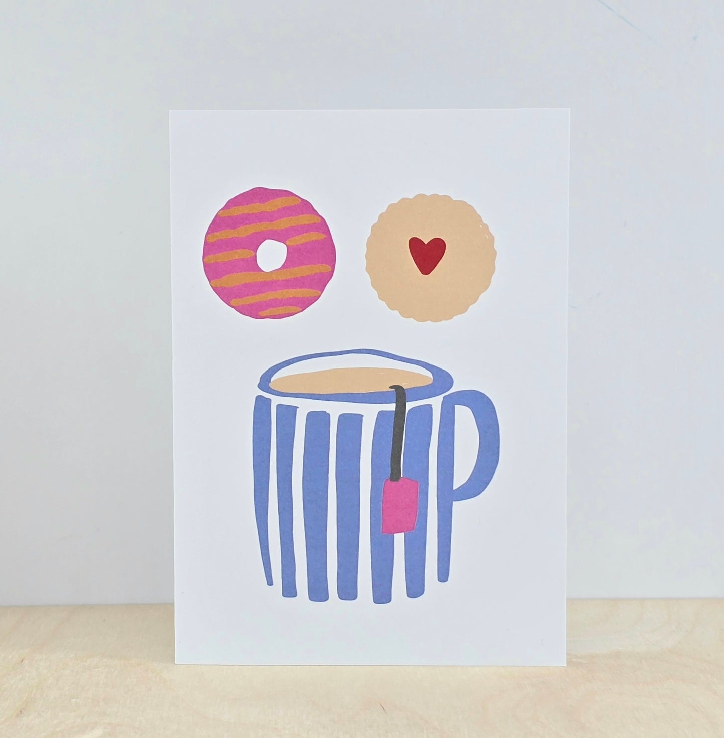 Tea and biscuits card