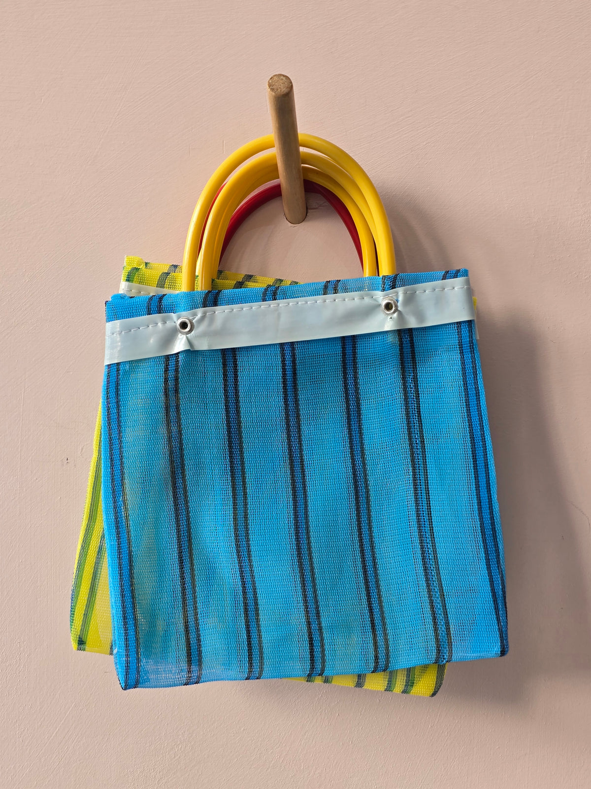 Small recycled Stripe Market Bag -