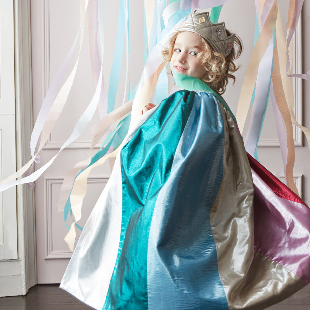 Rainbow cape and wand