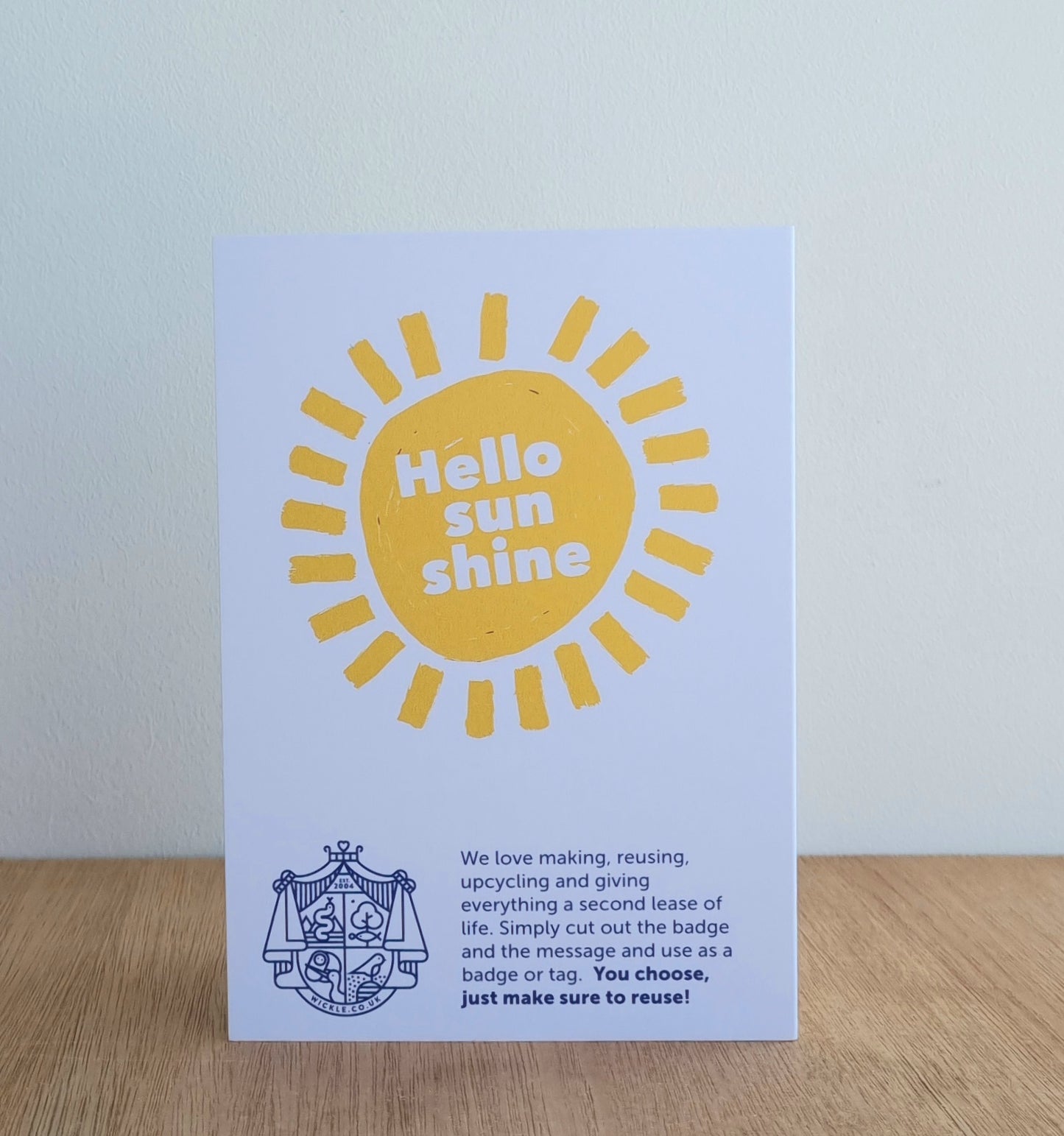 Hello sunshine card