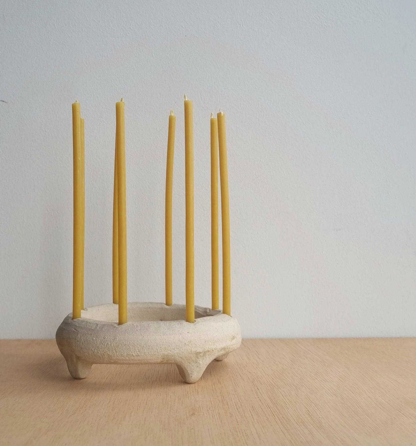 Beeswax birthday candles