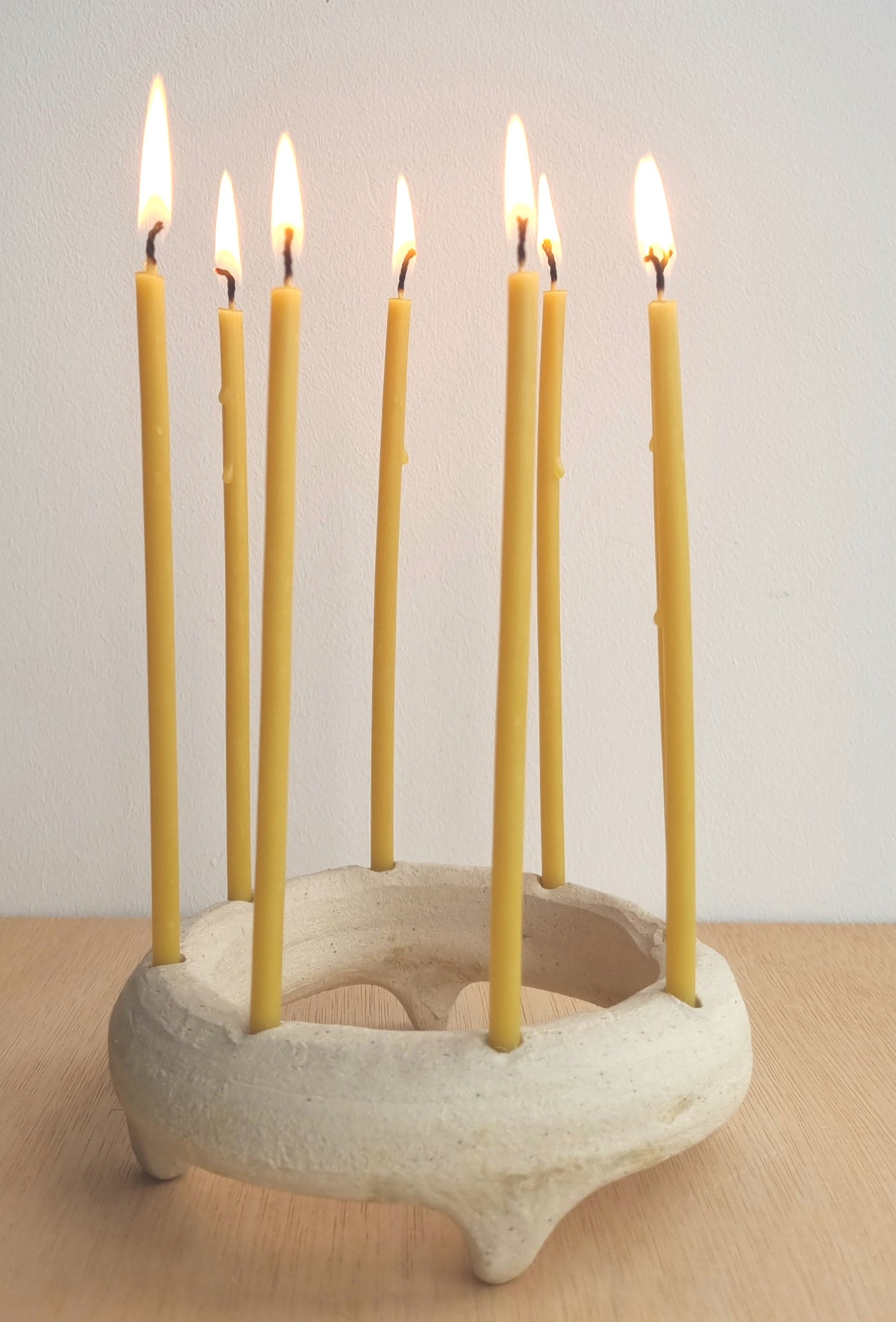 Beeswax birthday candles