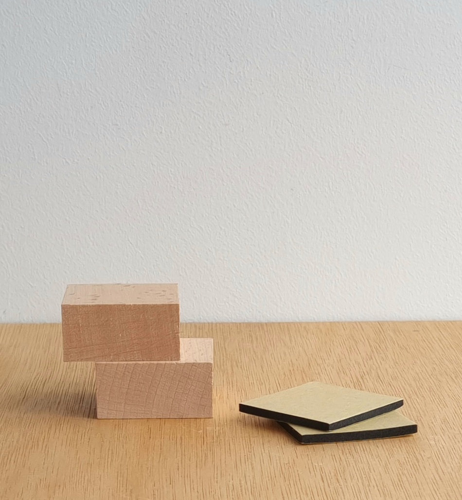 Wooden stamp block