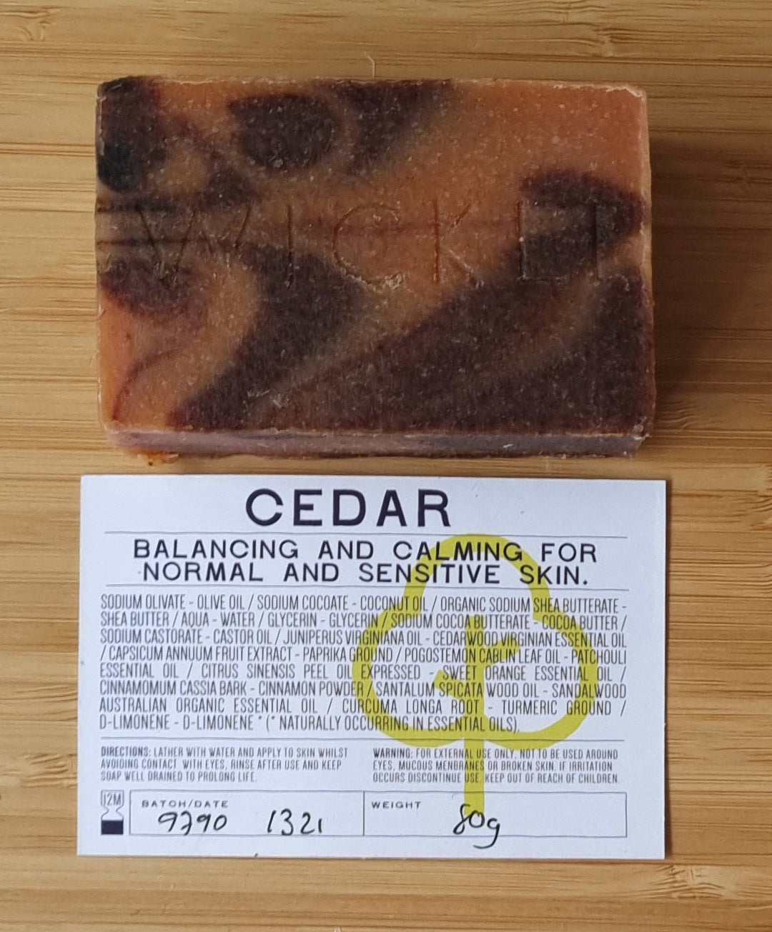 Hand Made Cold Process Soap: Cedar