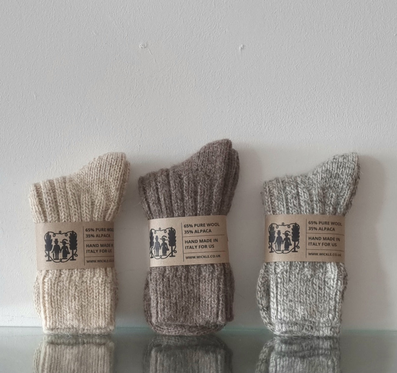 Hand made wool and alpaca socks