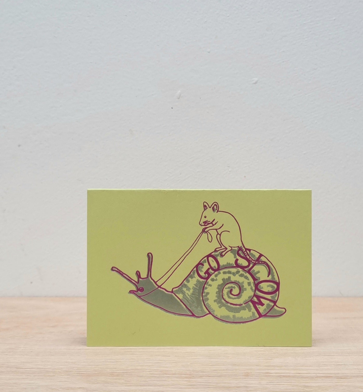 Go slow mini card