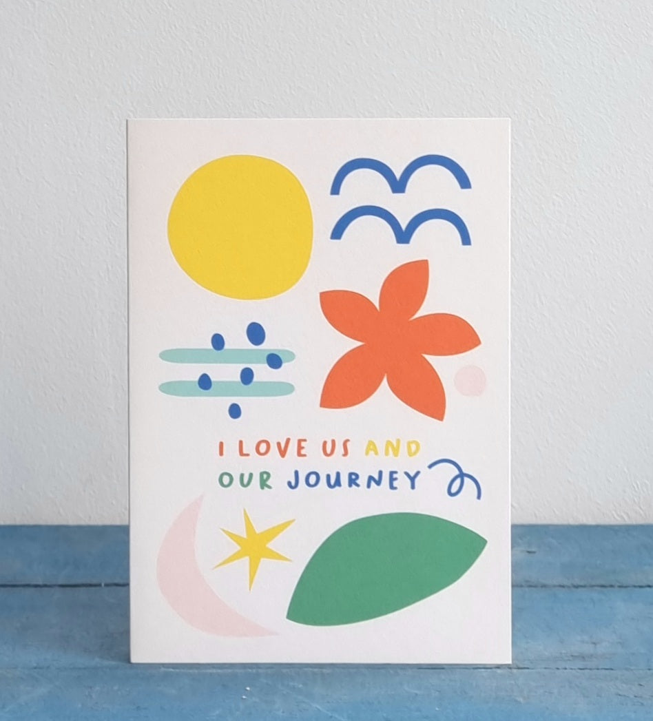 I love you and our journey card