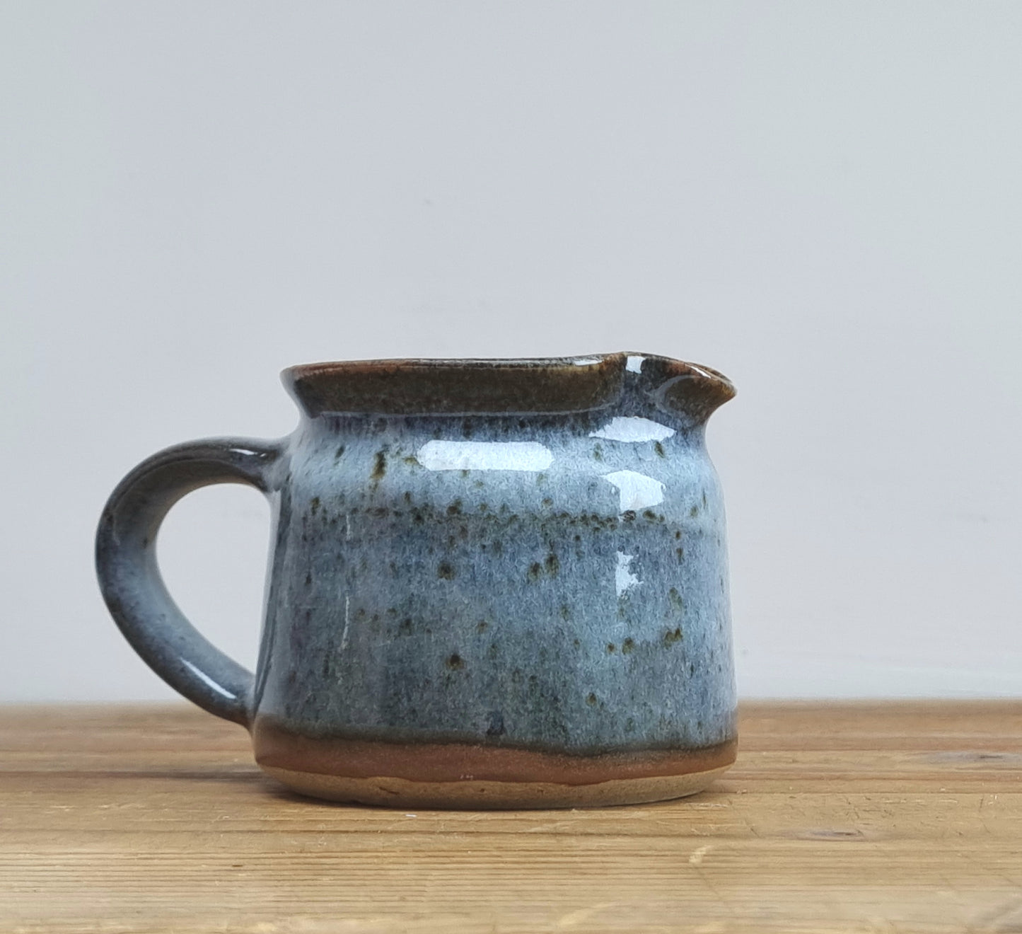 Hand thrown milk jug
