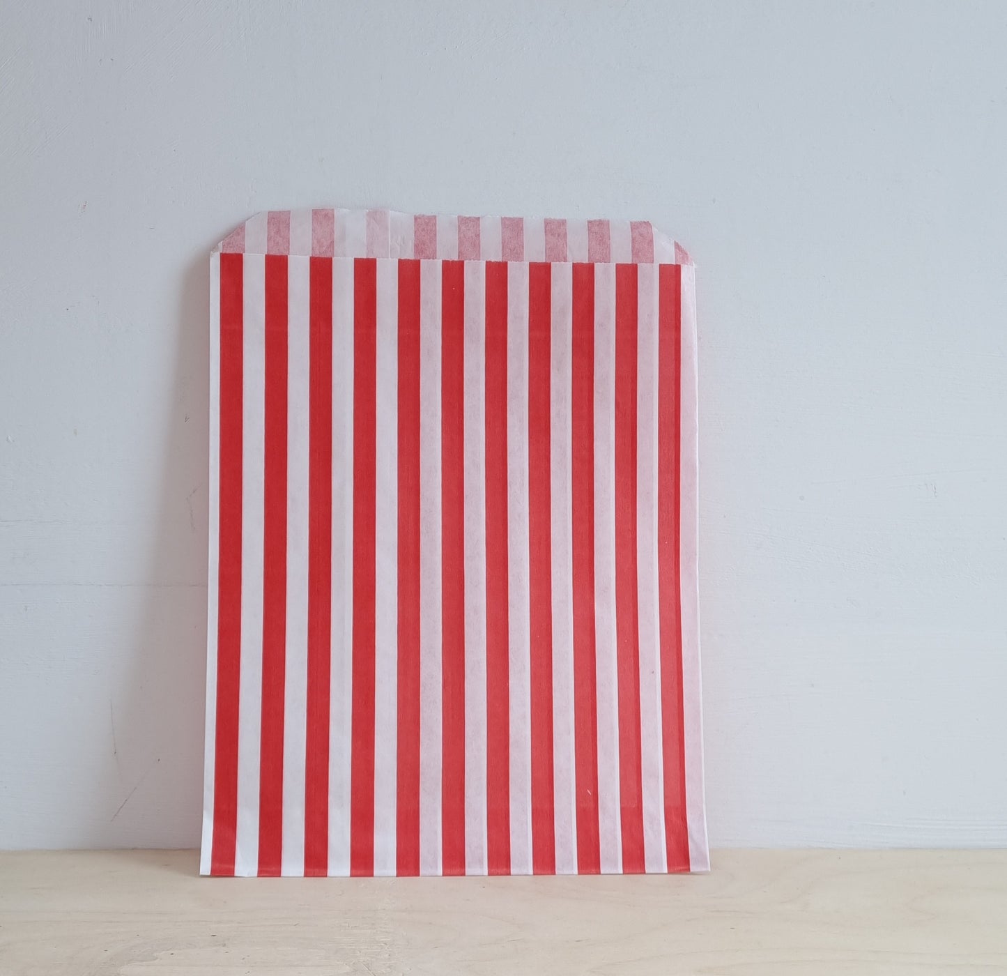 Striped paper bag