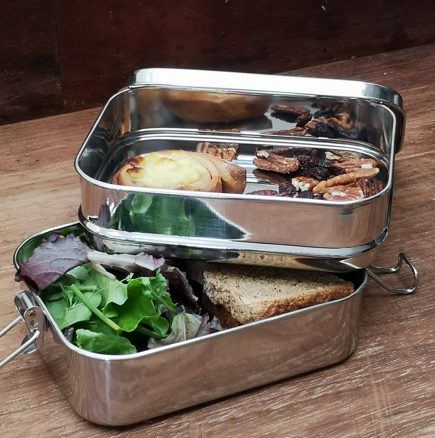 Leak resistant two tier lunch box - Buruni