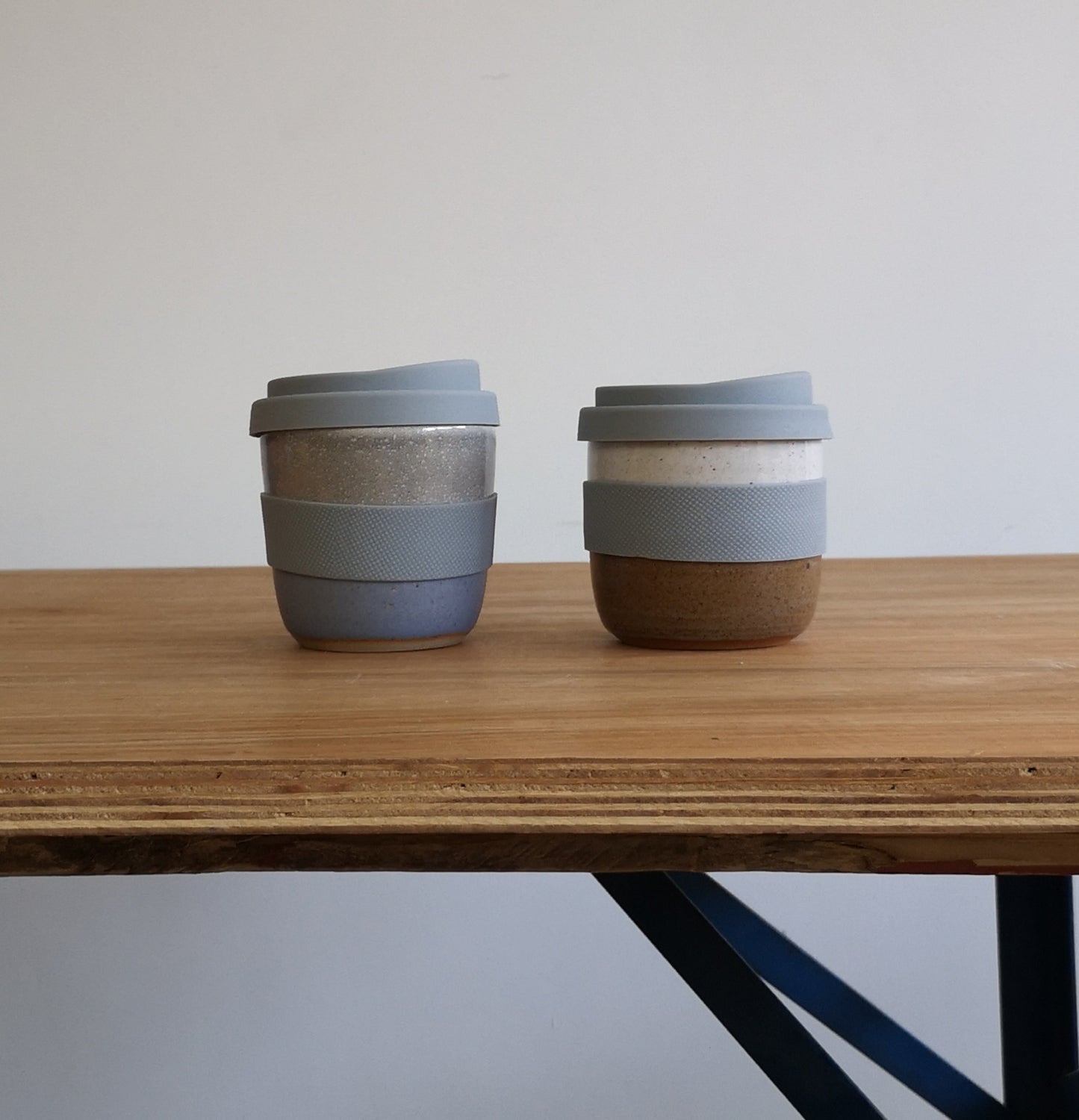 Hand thrown ceramic travel cup