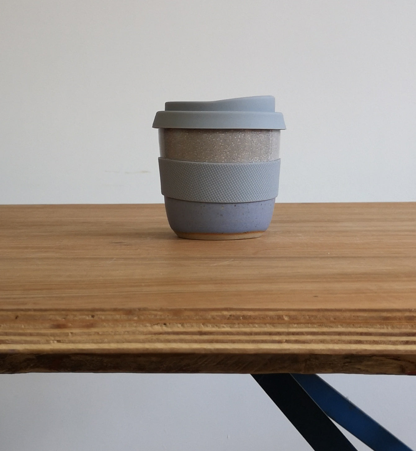 Hand thrown ceramic travel cup