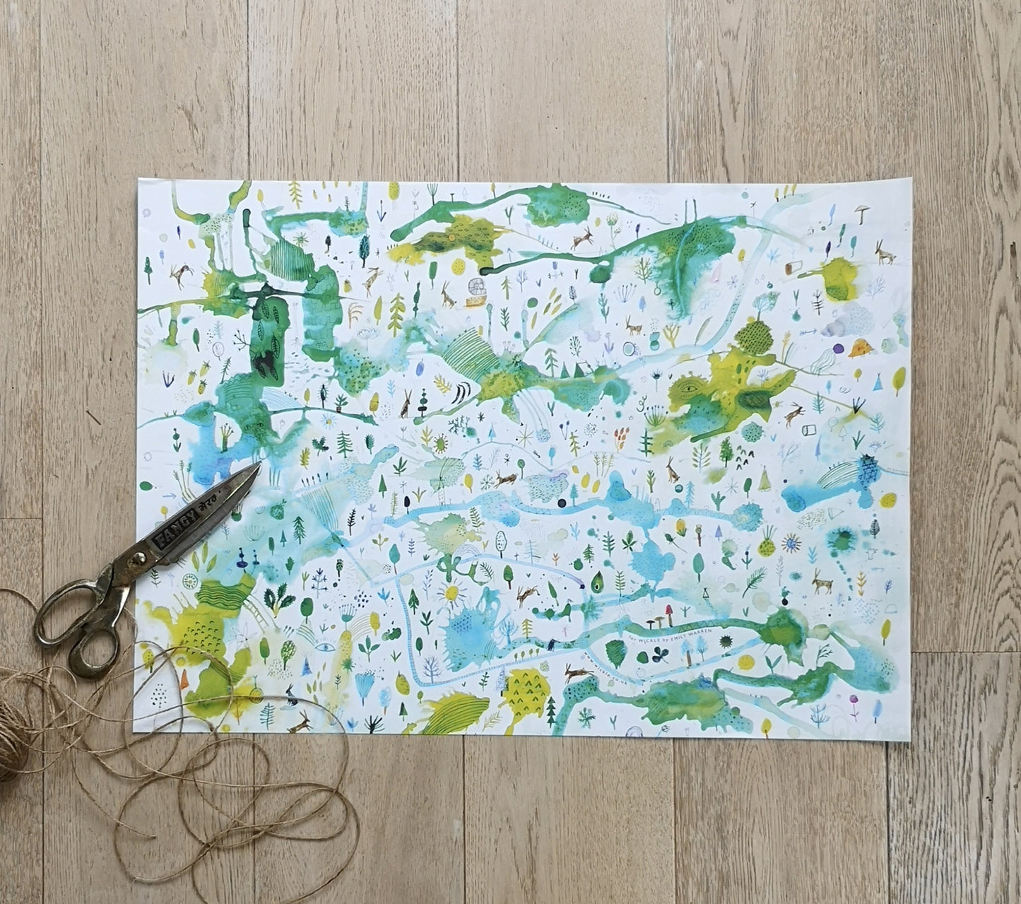 South downs wrapping paper