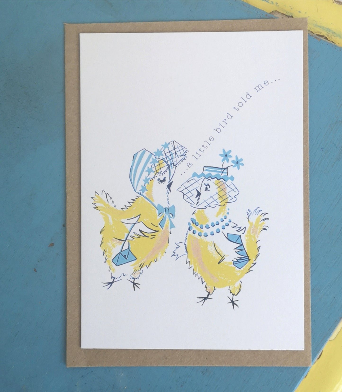 A little bird told me card