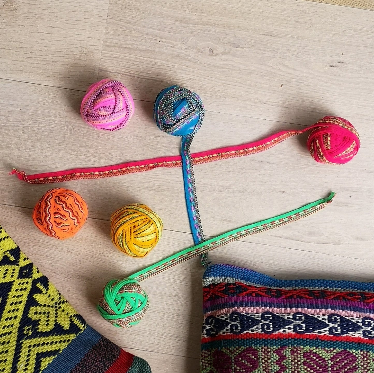 Peruvian woven ribbon band