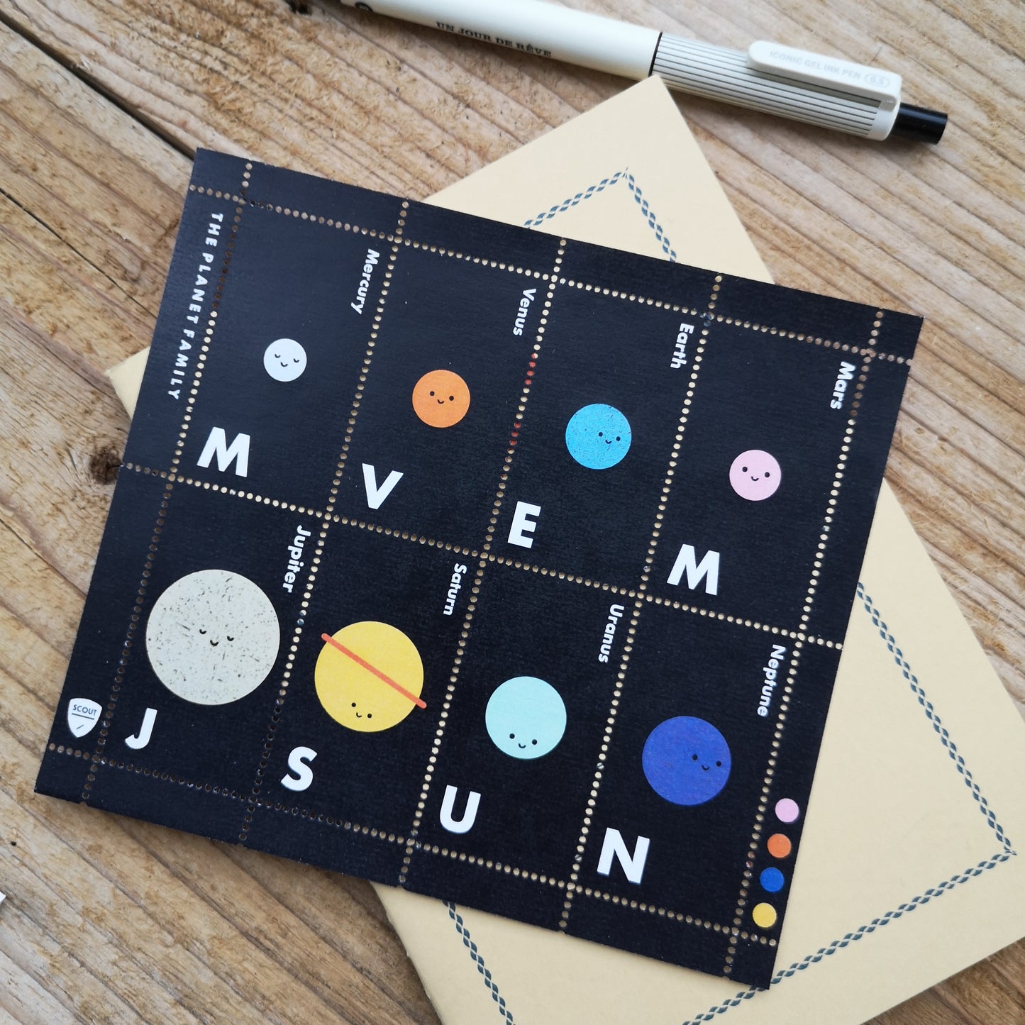 The planet family stamps