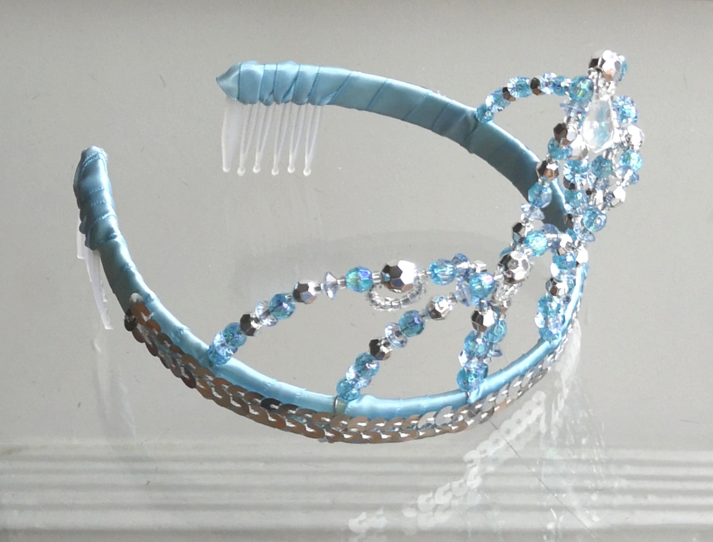 Blue princess tiara