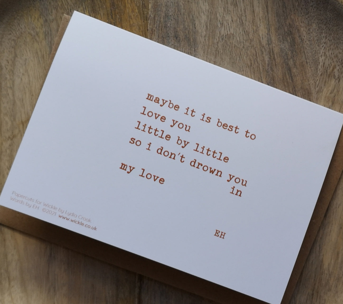 Ship in a bottle card