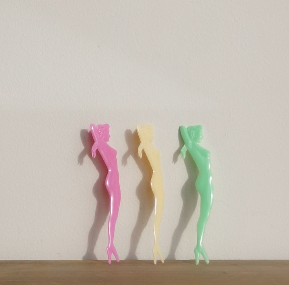 Reusable mermaid cocktail sticks