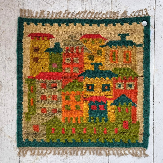 Vintage village rug