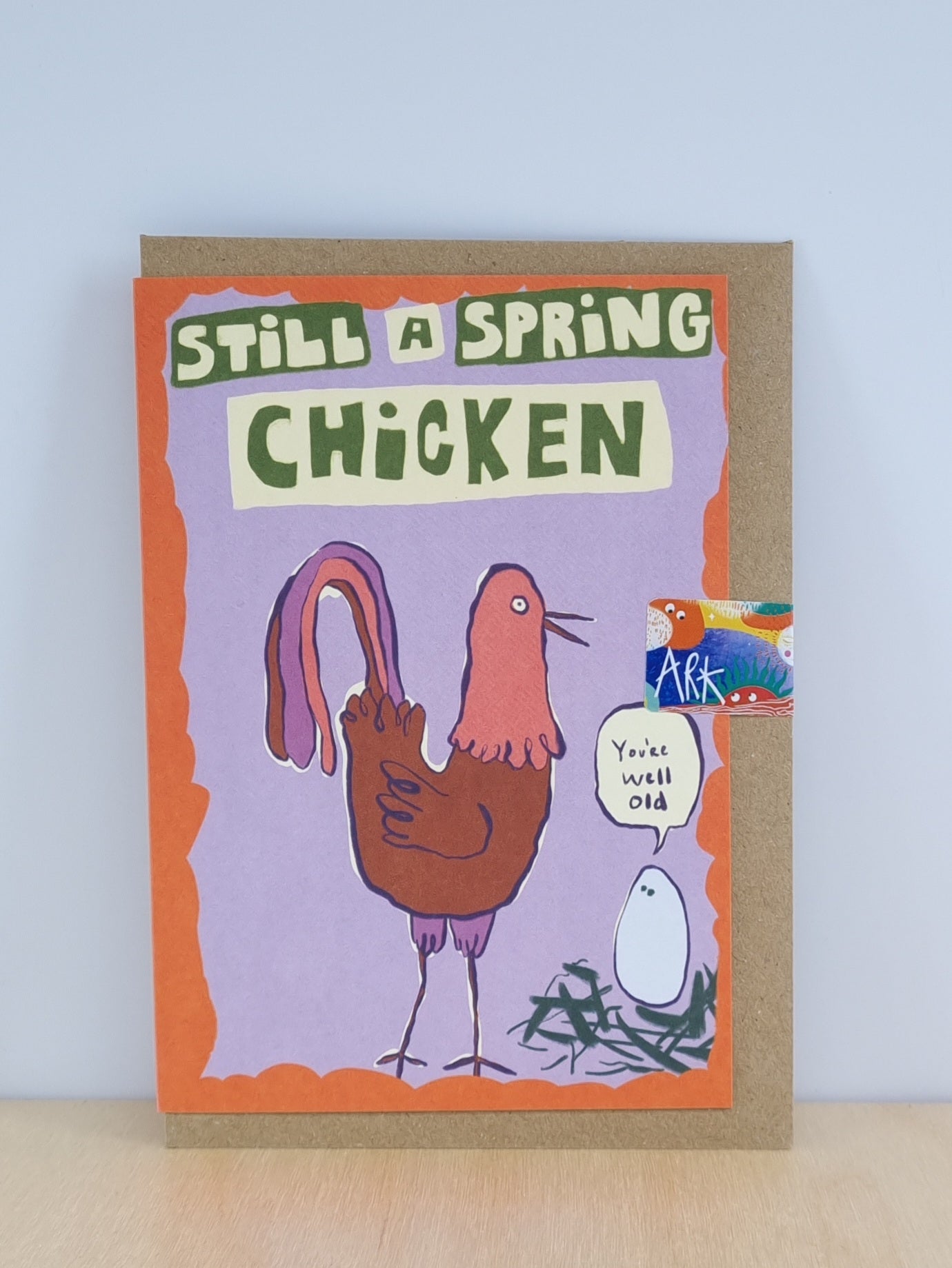 Still a spring chicken card