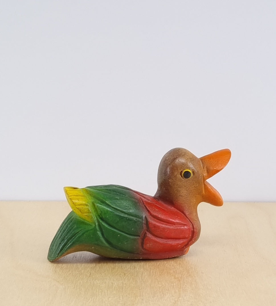 A wooden duck noise maker