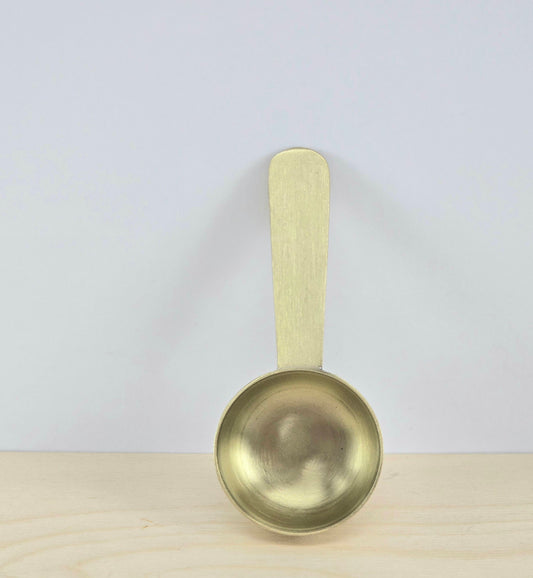 Brass coffee scoop