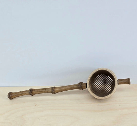 Bamboo tea strainer