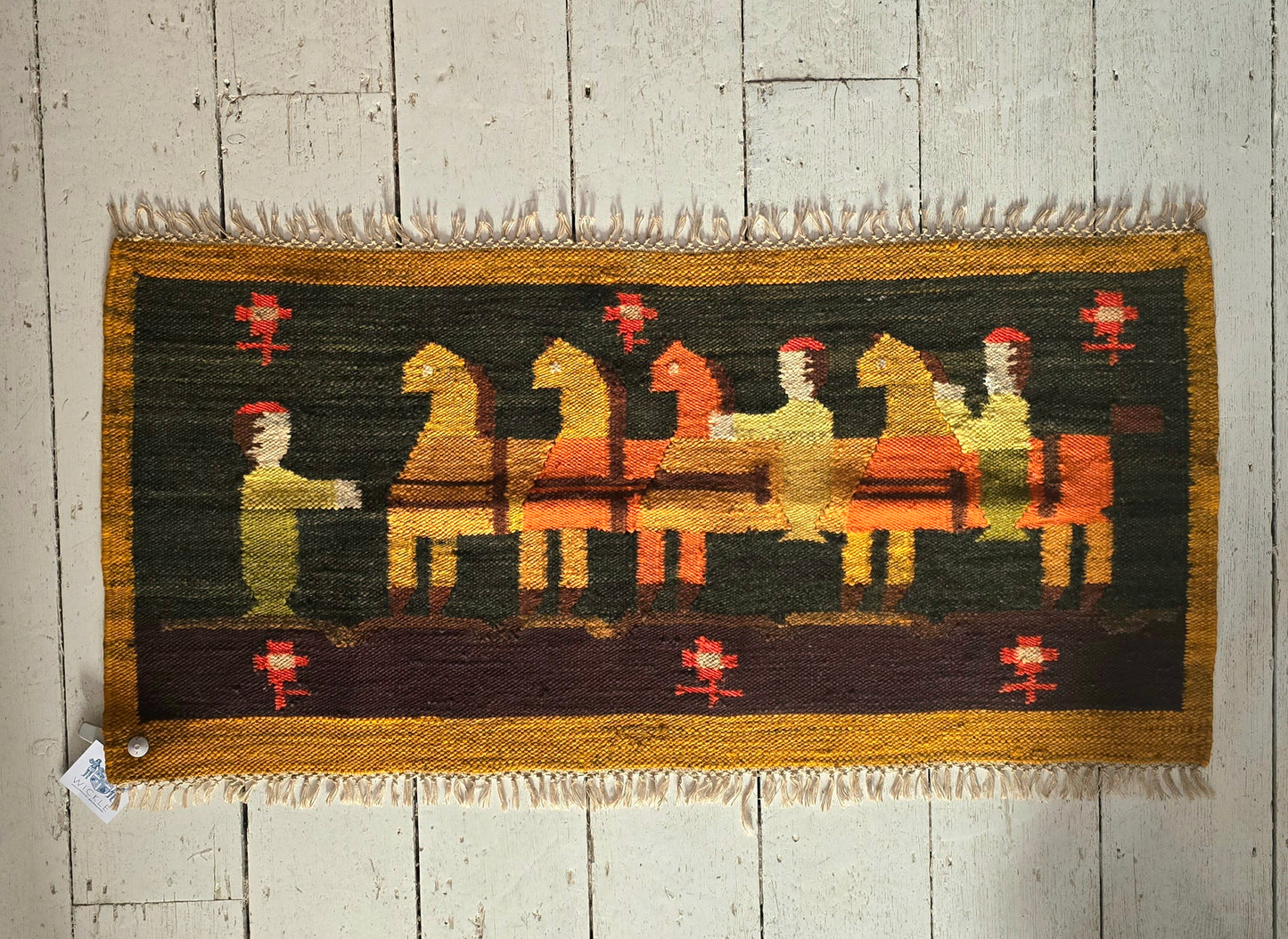 Vintage horse trainer rug