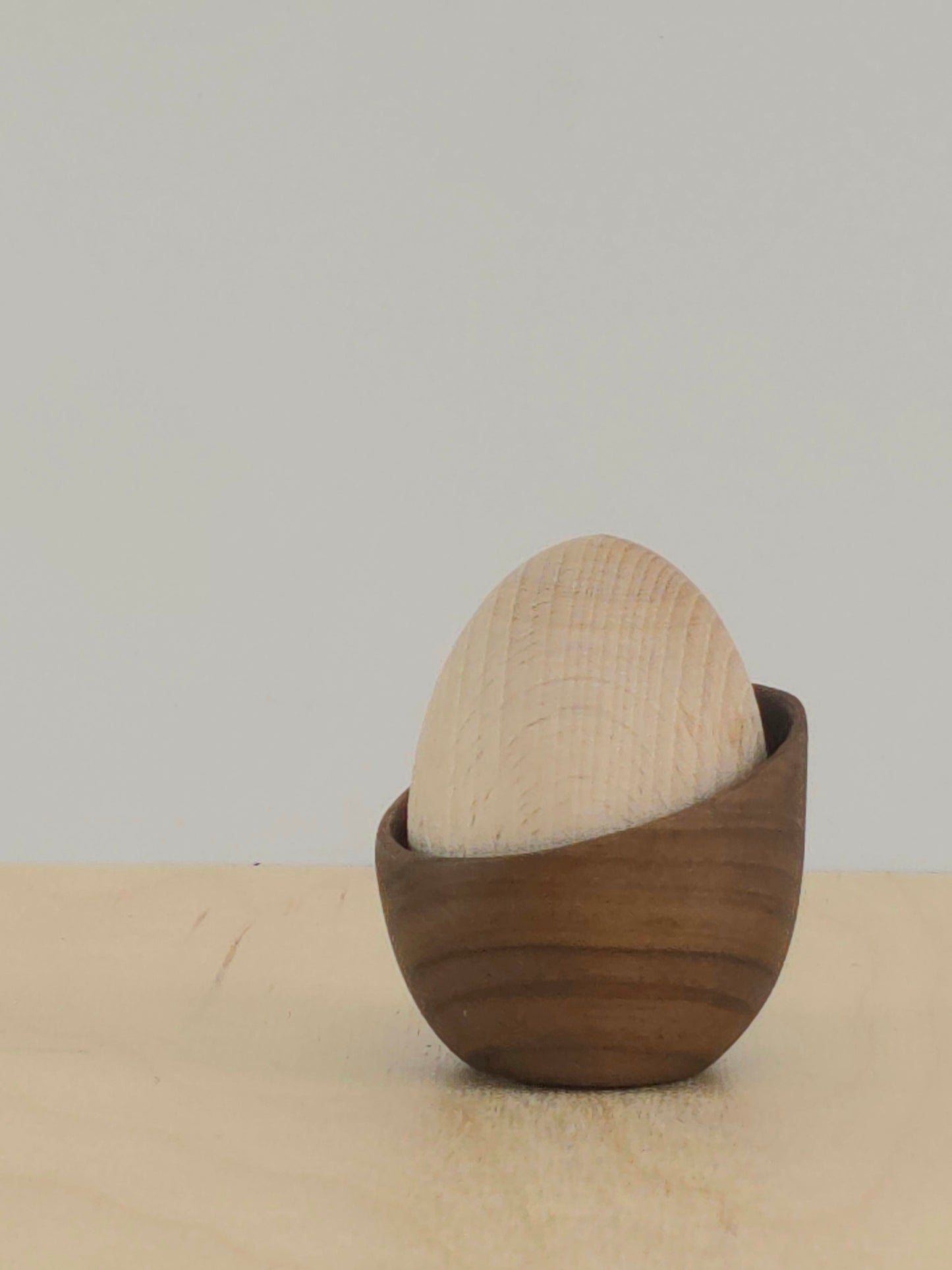 Teak egg cup